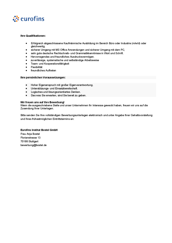 Büromanagement (m/w/d)